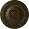 Ekena Millwork Lunel Ceiling Medallion (Fits Canopies up to 3 3/4"), Hand-Painted Green Gold, 20 1/4"OD x 1 1/2"P CM20LUGGS - alternate 1